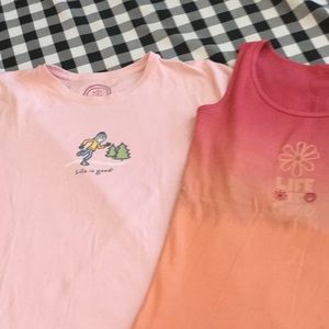 Bundle of two life is good soft T-shirt Medium